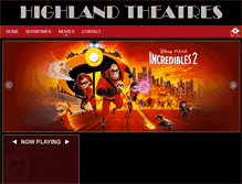 Tablet Screenshot of highlandtheatres.com